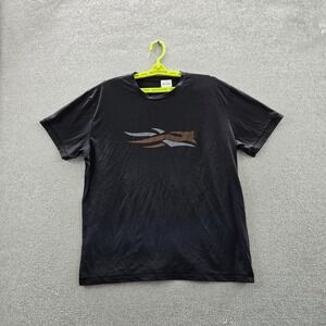 Sitka Men Shirt XL Black Graphic Print Antler Logo Activewear Gorpcore